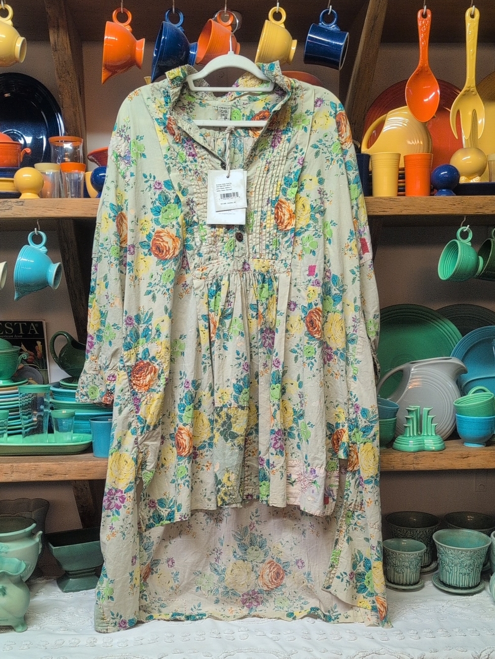 "NWTO"Magnolia Pearl European Cotton Floral Delia Night Shirt
